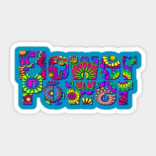 Flower Power Sticker